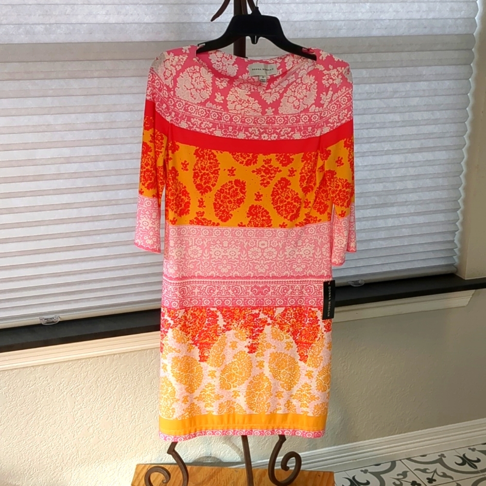 NWT Donna Morgan Spring/Summer dress size 8, multi-colored